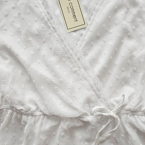 NO COMMENT Wrap Top - Picture 4 of 8